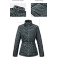 thumbnail image 2 of Giolshon Women's Stand Collar Lightweight Quilted Puffer Jacket Padded Zip Coat, 2 of 4