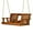 Cedar Stain, variant on Porchgate Amish Heavy Duty Rollback Console Porch Swing, 5-Foot, Dark Walnut Stain, 8Ft Rope