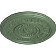 thumbnail image 3 of Ekena Millwork 16 1/8"OD x 5/8"P Marseille Ceiling Medallion (Fits Canopies up to 4 1/4"), Hand-Painted Athenian Green, 3 of 6