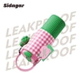 thumbnail image 6 of Sidagar 26 fl oz Stainless Steel Insulated Water Bottle with Handle, Leakproof Straw Lid, Pink Green, 6 of 8