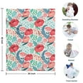 thumbnail image 4 of Pioneer Flower Blanket,Comfortable Soft Flannel Throw Blanket,All Season,Warm Lightweight Blankets for Sofa Bed Couch Living Room Chair,30"x40"(80x100cm), 4 of 4