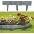 thumbnail image 4 of 10PCS Landscape Edging Border Garden Edging Border No Dig Fence, Decorative Flower Grass Bed Edging Borders for Garden Lawn Walkway Grey, 4 of 4
