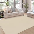 thumbnail image 2 of COZONY 5'x7' Washable Area Rug, Modern Textured Low-Pile Polypropylene Carpet, Stain Resistant Non-Slip Solid Accent Rug for Living Room Bedroom, Cream, 2 of 13