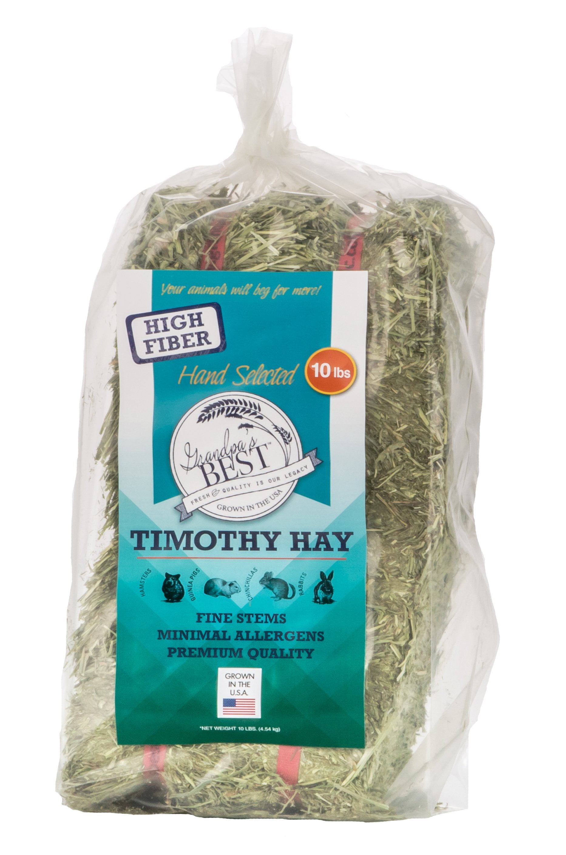 Timothy Hay Mini Bale for Small Animals 10lb