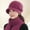 (Light hat) purple, variant on In Winter, The Elderly Keep A Warm Hat Female Outdoor Velvet Woolen Wool Hat, Rabbit Hair, Mother Hat Knitted Hat