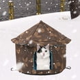thumbnail image 4 of vnanda Garage Cat House Pet Nest Soft Comfortable Pet House Durable Convenient Foldable Warm Shelter for Outdoor Indoor Use Cat Nest, 4 of 8
