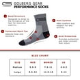 thumbnail image 3 of Golberg Women's Mid-Calf Crew Socks - 6 Pack - Black & Charcoal Gray Sweat Wicking Sock - Cushioned for Comfort for Hiking, Walking, Outdoor Recreation, and Sport (Size - Large), 3 of 3