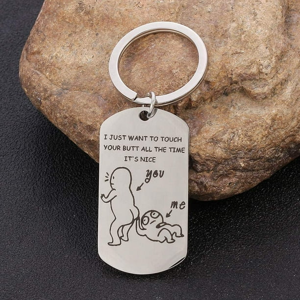 Funny couple keychains best sale