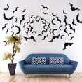 thumbnail image 4 of 3 piezas de decoración de Halloween para interiores de PVC 3D, decoración de pared de murciélago de terror, pegatinas de decoración de murciélago de Halloween para decoración del hogar, 4 of 5
