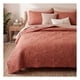 thumbnail image 1 of Edredón Ligero Real Textil + 2 Fundas de Almohada, Juego de Colcha King Size, Color Terracota, 1 of 7