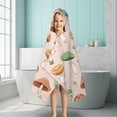 thumbnail image 6 of Red Mushroom Cartoon Light Pattern Hooded Bath Towel，50"x30" for Ages 3 To 12 Kids, Quick Dry Lightweight Soft Microfiber Hood Beach Towel Cover Up for Kids, 6 of 7