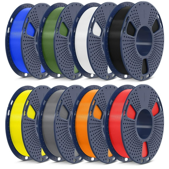 Filamento para impresora 3D SUNLU PLA+2.0 de 1,75 mm, paquete de 8 unidades, 2 kg