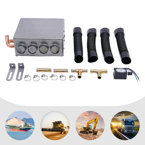12V Universal Auto Car Underdash Compact Heater Copper Tube Demister Warm   Speed Switch