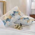 thumbnail image 3 of Light Blue Gold Abstract Outdoor Pillow Covers Pack of 2 Modern Art Oil Painting Style Ombre Waterproof Throw Pillow Covers Decorative Cushion Cases for Patio Garden Tent Balcony Couch 20x12 inch, 3 of 8