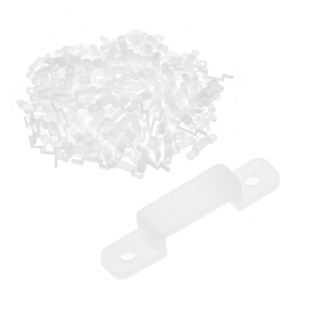 200 Pcs Silicone Fix Mounting Brackets Clip for 10mm Wide 5050