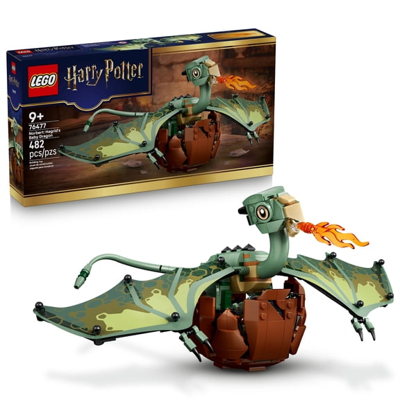LEGO Harry Potter Norbert: Hagrid's Baby Dragon - Collectible Building Toy for Boys & Girls, Ages 9 - Kids Bedroom or Desk Decor - Gift for Fans - 76477