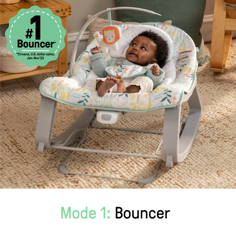 Ingenuity Keep Cozy 3-in-1 Baby Bouncer Seat Infant to Toddler