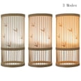 thumbnail image 3 of FSLiving Battery Operated LED Light USB Powered Table Lamp Dimmable Bedside Lamp with Remote Control Bamboo Floor lamp Mood lamp Portable Moving Lamp for Cloakroom Magic Light - Set of 2, 3 of 9
