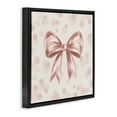 thumbnail image 3 of Stupell Industries Sweetest Bow on Dots Black Framed Floater Canvas Wall Art, design by Kristen Dalpiaz, 18 x 18, 3 of 9