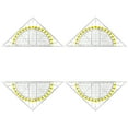 thumbnail image 4 of Clear Set Square with 180 Degrees Protractors Measuring Protractors for Student Drafting Drawing Math Measuring Tool, 4 of 9