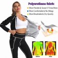 thumbnail image 4 of Women's Sauna Suit Abdomen Sweating Yoga Wear Large Size Plastic Waist Corset Waist Slimming Corset Sauna Suit Set, 4 of 8