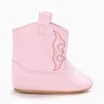 thumbnail image 4 of Baby & Toddler Western Cowboy Boots for Girls Boys Cozy Boots Baby Girl Shoes Non-Slip Crib Shoes for Toddlers Size 12-15 Months, 4 of 9