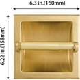 thumbnail image 2 of Recessed Toilet Paper Holder Wall Mounted Heavy Duty Metal Toilet Paper Roll, 2 of 6