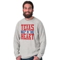 thumbnail image 5 of Texas Southwestern Pride TX Heart Long Sleeve TShirt Men Women Brisco Brands S, 5 of 6