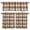 Orange, variant on Orange Black Plaid Kitchen Curtains, Kitchen Curtains and Valances Set of 3, Farmhouse Orange Black Checkered Light Filtering Tailored Tier Curtain 36 Inch Length Drapes for RV Cafe Bathroom Bedroom