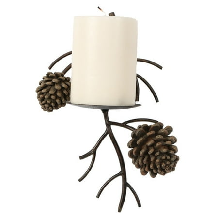 Pinecone 2 Light Sconce - DEI Woodland River Pinecone Iron Sconce