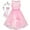 Pink Set, variant on Flower Girls Dress Pink Princess Crown Dress Up Party 8 Years