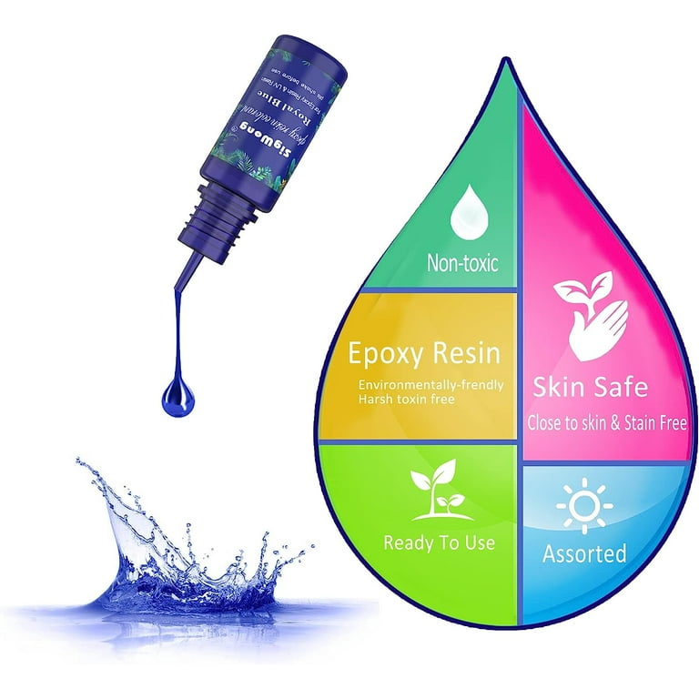HTVRONT 10ml Epoxy Resin Pigment 16/20/24 Colors Transparent Epoxy Resin  Dye Non-Toxic 