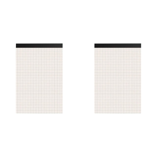 Yuehao Graph Paper Notebook 2 Pack - A5 Grid Ruled Paper Pad with Easy Tear Off for Drawing, Sketching, Math, 80 Sheets