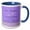 Blue/White, variant on 3drose, Daughter Congratulation, Masters Degree Diploma, Flora, Damask, Purple, 15oz Mug
