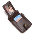 thumbnail image 6 of LOUEBICA Leather Men's Wallet with Zipper Vintage RFID Blocking Large Capacity Wallet for Men with 10 Credit Card Slots and 1 ID Window, 6 of 8