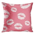 thumbnail image 1 of RYLABLUE Rouge Baiser Rose Lèvres Papper 14e Affaire Beauté Cosmétique Jeter Taie d'Oreiller Coussin Housse de Protection, 1 of 1