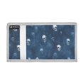 thumbnail image 2 of JIALIOU Nylon Trifold Card Wallet with ID Window Zipper Pocket for Men Women Teen Vintage Gothic Skull, 2 of 7