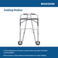 thumbnail image 2 of McKesson Walker with Wheels for Seniors - Foldable, 350 lbs Limit, 4 Ct, 2 of 11