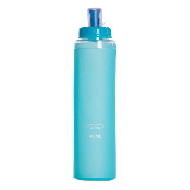 Bolsa De Agua Plegable De Tpu Suave, Botella De Agua Suave Para Exteriores De 400Ml, Bolsa De Agua Corriente Para Deportes, Camping Y Senderismo Vogacara OD016409-01