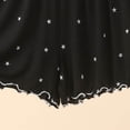 thumbnail image 5 of Hxshgdsn Ruffled Loungewear for Womens Star Printed Pajamas Shorts Elastic Waist Casual Sleepwear Bottoms Comfy Loungewear（Black/L）, 5 of 6