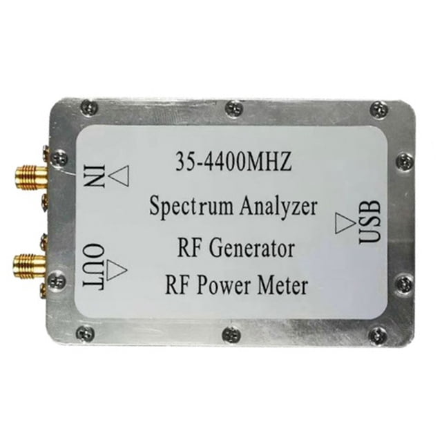 Amdohai 35~4400MHz Spectrum Analyzer Simple Signal Source Power Meter Aluminum Alloy Housing High Sensitivity Calibration Function