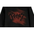 thumbnail image 2 of Berserk Grunge Art Kanji Logo Long Sleeve Women's Black Hooded Sweatshirt-6XL, 2 of 7