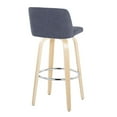 thumbnail image 6 of Toriano 30" Fixed-Height Bar Stool, Bar Chairs, Swivel Bar Stools, Bar Stools Set of 2, 6 of 6