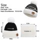 thumbnail image 3 of Conjunto de gorro y bufanda para mujer - 2 piezas de gorros de invierno Gorro de punto térmico con puños Calentador de cuello para mujer, 3 of 5