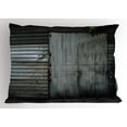 thumbnail image 1 of Industrial Pillow Sham Obsolete Zinc Plated Steel Door Padlock Locked Gate Warehouse Print, Decorative Standard Queen Size Printed Pillowcase, 30 X 20 Inches, Grey Green and Brown, by Ambesonne, 1 of 2