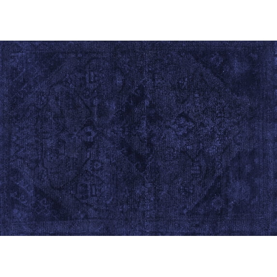 Ahgly Company Indoor Rectangle Persian Blue Bohemian Area Rugs, 2' x 4'