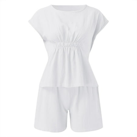 

Akiihool Shorts Tracksuit for Women Workout Sets for Women 2 Piece Cut Out Sport Bra and Warap Waist Running Shorts Gym Yoga Clothes (White XXL)