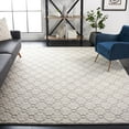 thumbnail image 2 of SAFAVIEH Vermont Orval Geometric Floral Wool Area Rug, 8' x 10', Ivory/Grey, 2 of 8