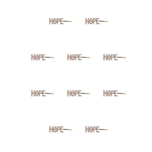 Jumpingount Alfileres de aleación exquisita carta portátil hermoso sombrero Clip decorativo Simple herramientas de estilo multifuncional para HOPE ESPERAR 10piezas Jumpingount CBP300930