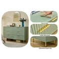 thumbnail image 4 of HRYJ 56" Wide Sage Green Dresser  Bedroom  Furniture Bedside Table  Chest of 6 Drawers Cabinet, 4 of 7